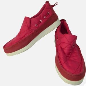 Sperry Red Wine Comforter Shoes Sneakers Weave Moc Sider Moccasin Sz 6M Women